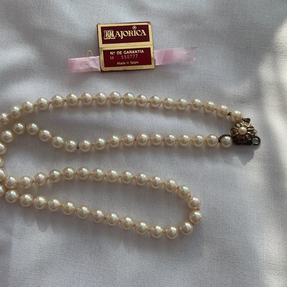 Majorica Perlas vintage pearl strand - Picture 3 of 4